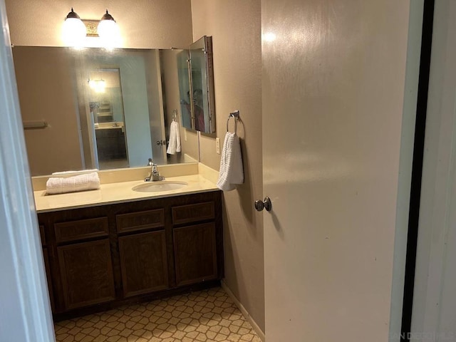 bathroom with vanity