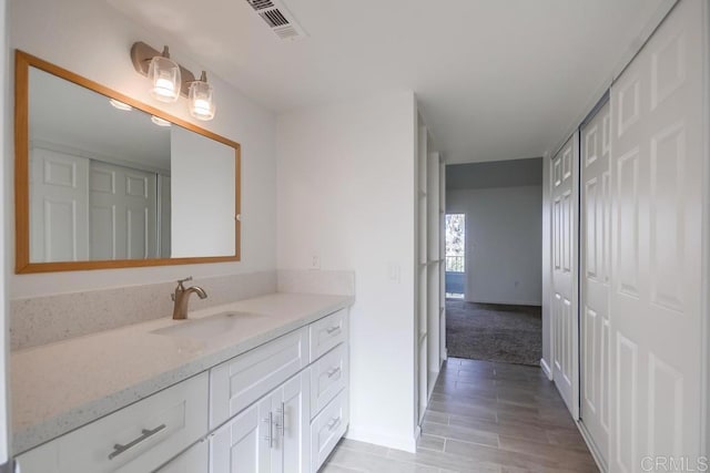 bathroom featuring vanity