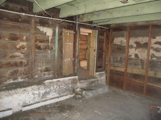 view of basement