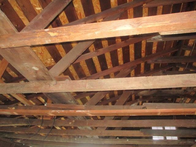 view of attic