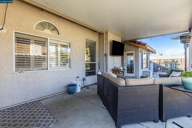 view of patio / terrace with an outdoor hangout area