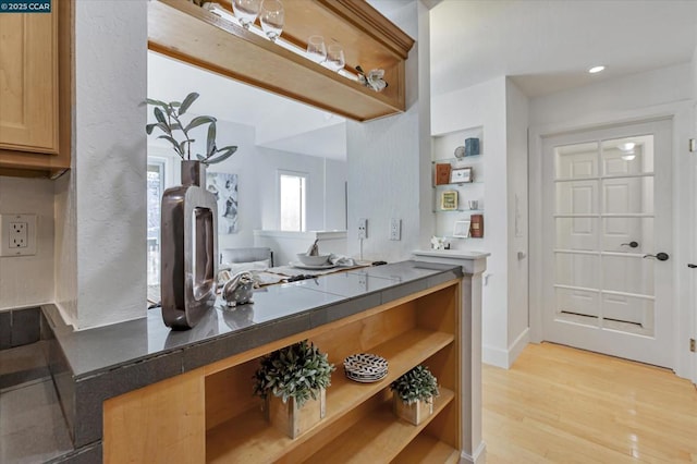 kitchen featuring light hardwood / wood-style floors