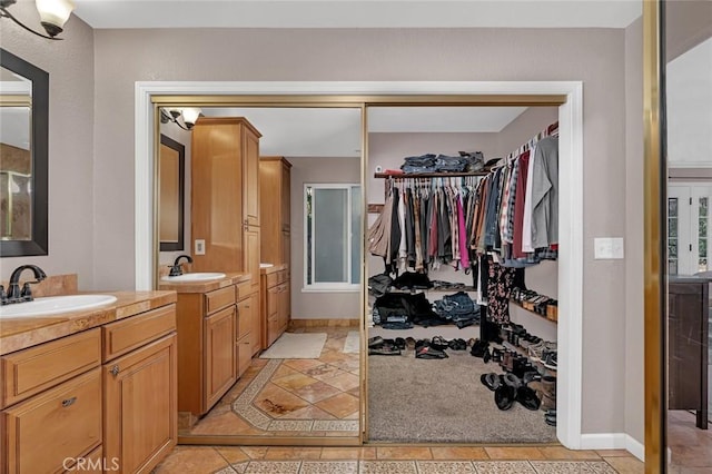 bathroom with vanity