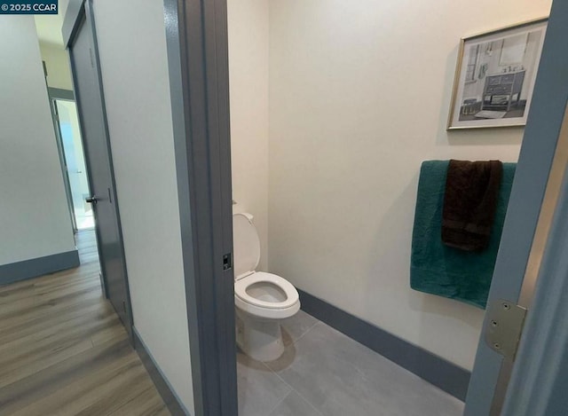 bathroom featuring toilet