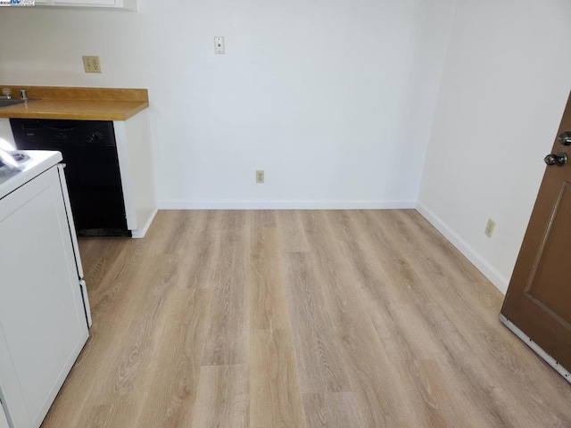 interior space featuring light wood-type flooring