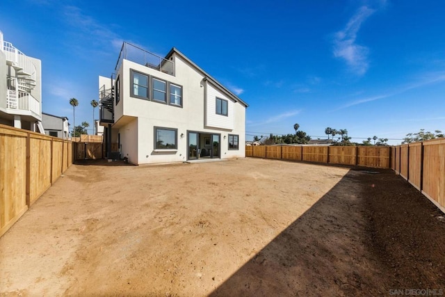 view of rear view of property