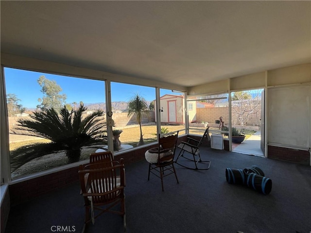 sunroom / solarium featuring a wealth of natural light