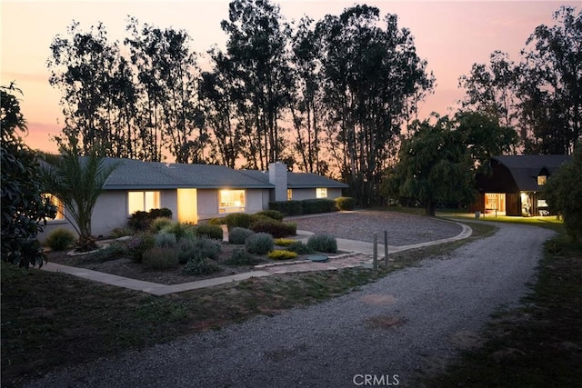 view of ranch-style home