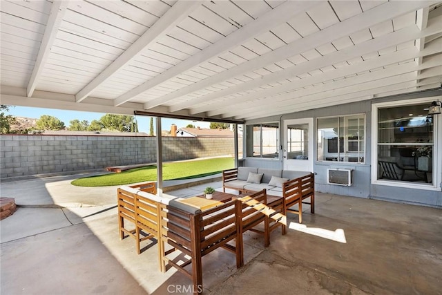 view of patio / terrace with an outdoor hangout area