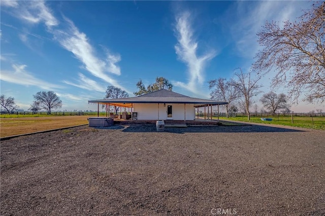 view of front of home with covered porch