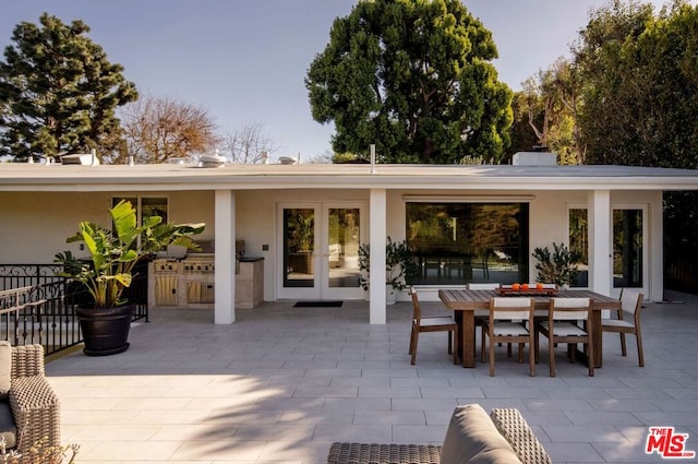 view of patio / terrace with french doors