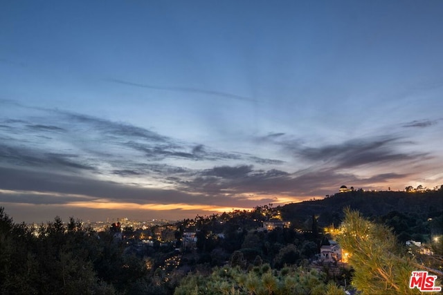 view of nature at dusk