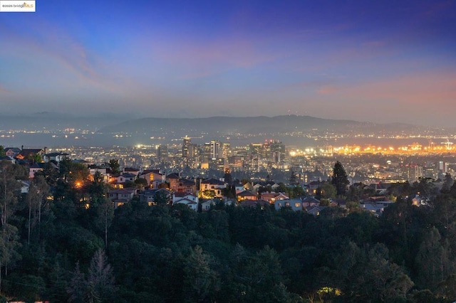 city view with a mountain view