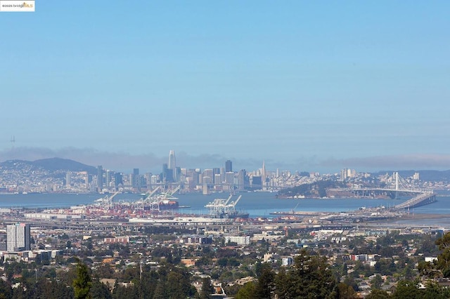 city view with a water view