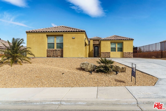 view of mediterranean / spanish house