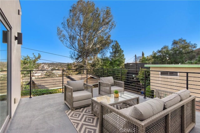 2456 Loy Ln, Los Angeles, CA 90041 - view of patio featuring an outdoor living space and a balcony
