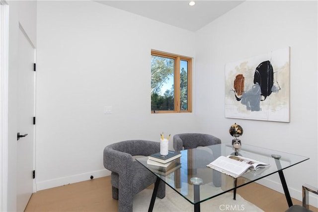 2456 Loy Ln, Los Angeles, CA 90041 - dining room featuring wood finished floors, recessed lighting, and baseboards