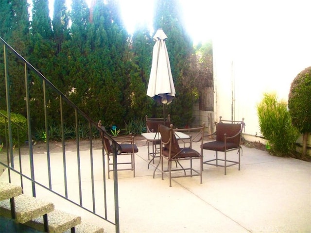 view of patio / terrace featuring outdoor dining area