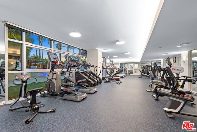 view of exercise room