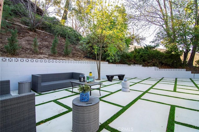 view of patio / terrace featuring outdoor lounge area