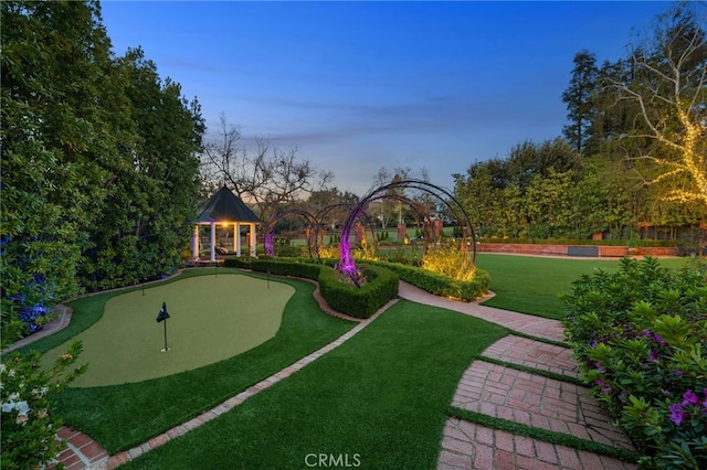 surrounding community with a lawn