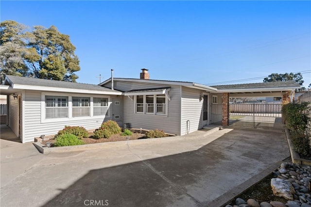 view of ranch-style home