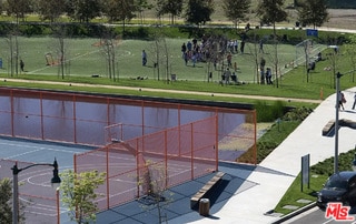 exterior space with basketball court