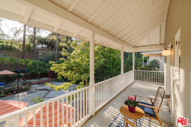 view of balcony