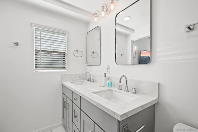 bathroom with vanity