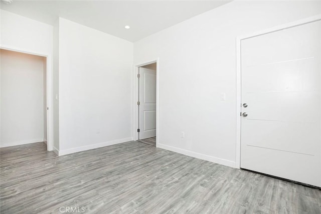 interior space featuring light hardwood / wood-style floors