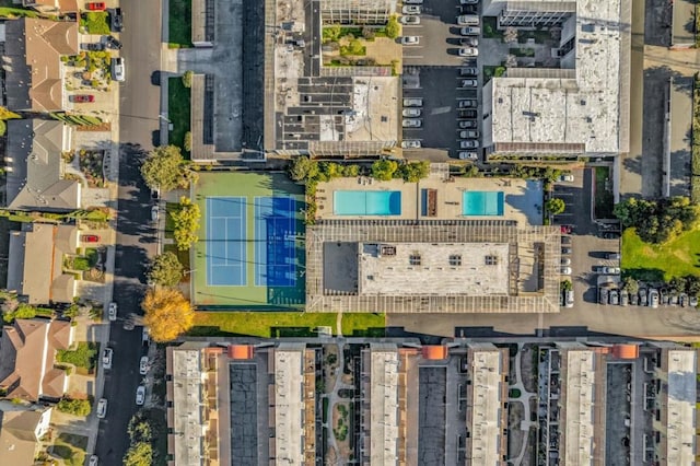 birds eye view of property