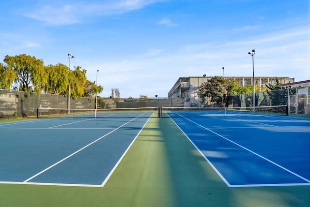 view of sport court