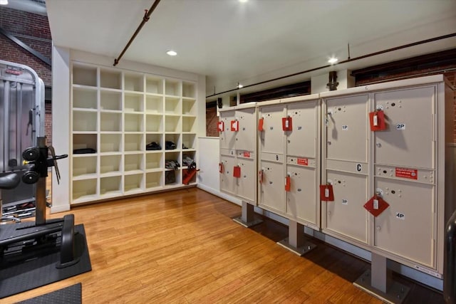 interior space featuring light hardwood / wood-style floors