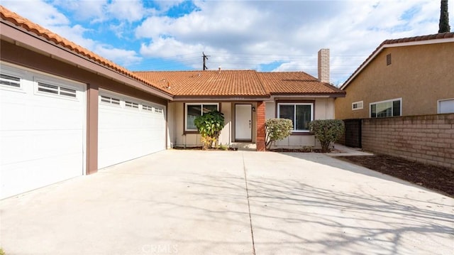 ranch-style house with a garage