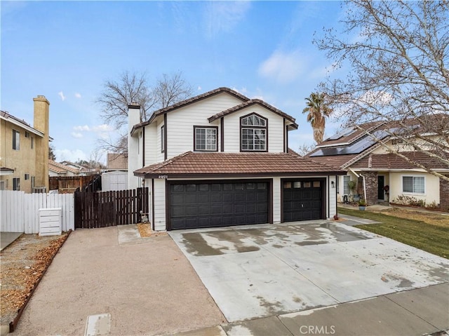 view of front of house featuring a garage