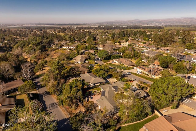 bird's eye view with a residential view