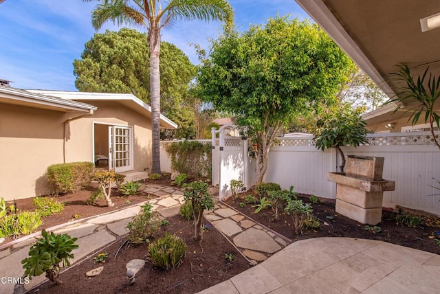 exterior space featuring fence