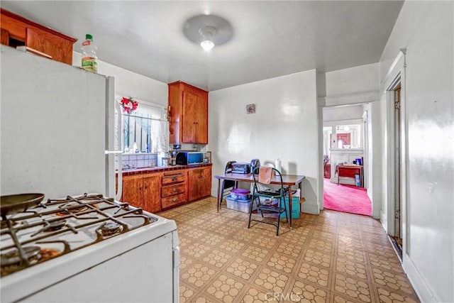 kitchen with white appliances