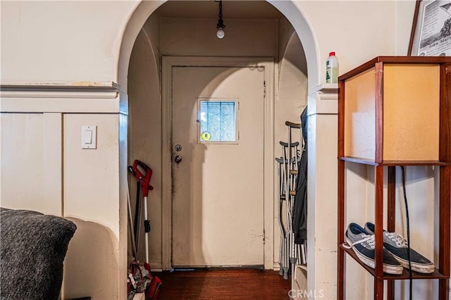 interior space featuring hardwood / wood-style floors