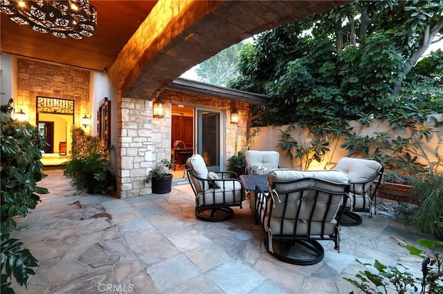 view of patio / terrace featuring outdoor lounge area