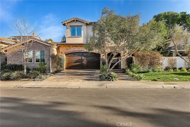 view of front of house featuring a garage