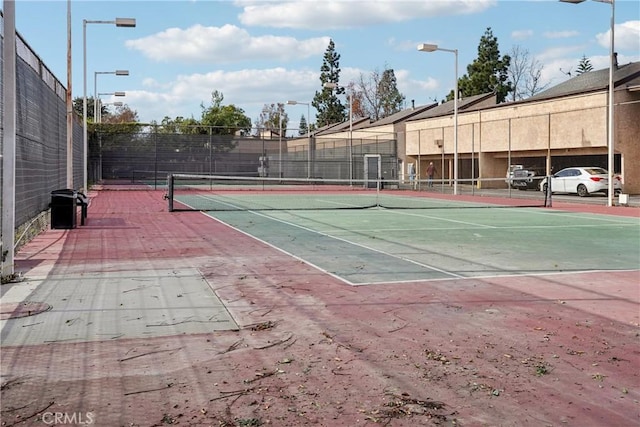 view of tennis court