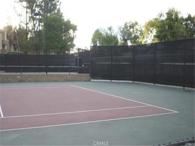 view of tennis court