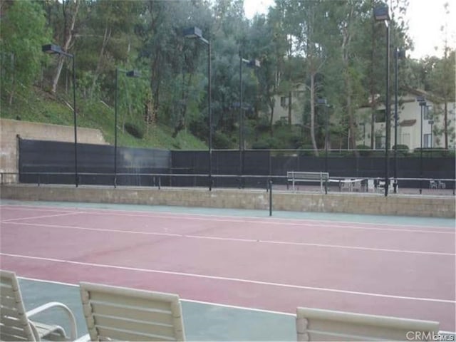 view of tennis court