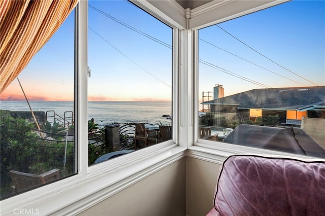 150 Cress St, Laguna Beach, CA 92651 - sunroom / solarium featuring a water view