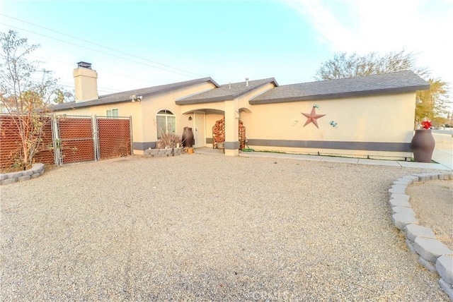 view of rear view of property