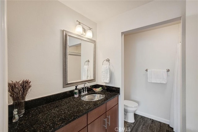 8300 Manitoba St Unit 222, Playa Del Rey, CA 90293 - full bath with toilet, vanity, and wood finished floors