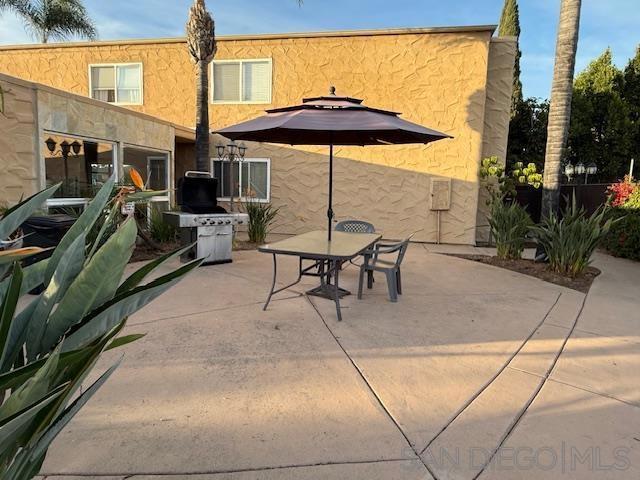 view of patio with grilling area