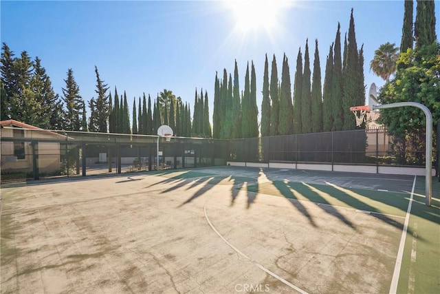 view of sport court