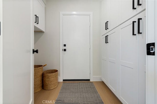 entryway featuring light hardwood / wood-style floors